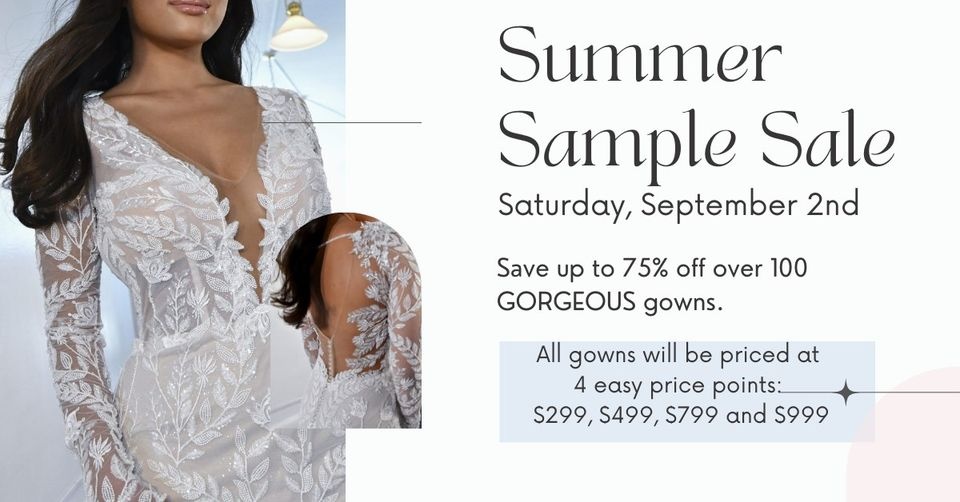 Gown Boutique of Charleston Summer Sample Sale