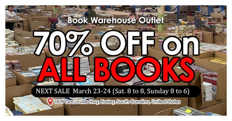 Book Warehouse Outlet March Sale