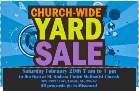 St. Andrew UMC Church-wide Yard Sale