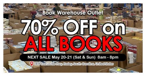 Book Warehouse Outlet May Sale