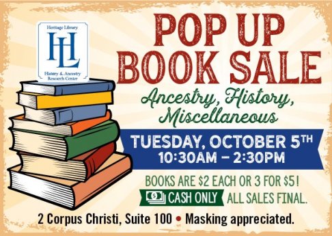 Heritage Library Pop Up Book Sale